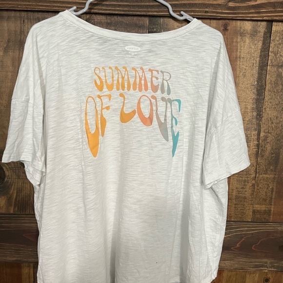 Old Navy the Easy Tee, White ‘Summer of Love’ Size XXL - Picture 2 of 3